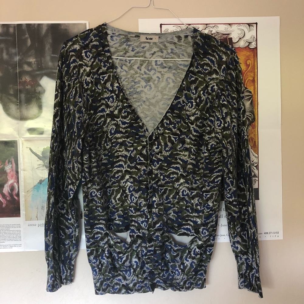 Acne Studios Cotton & Cashmere Cardigan